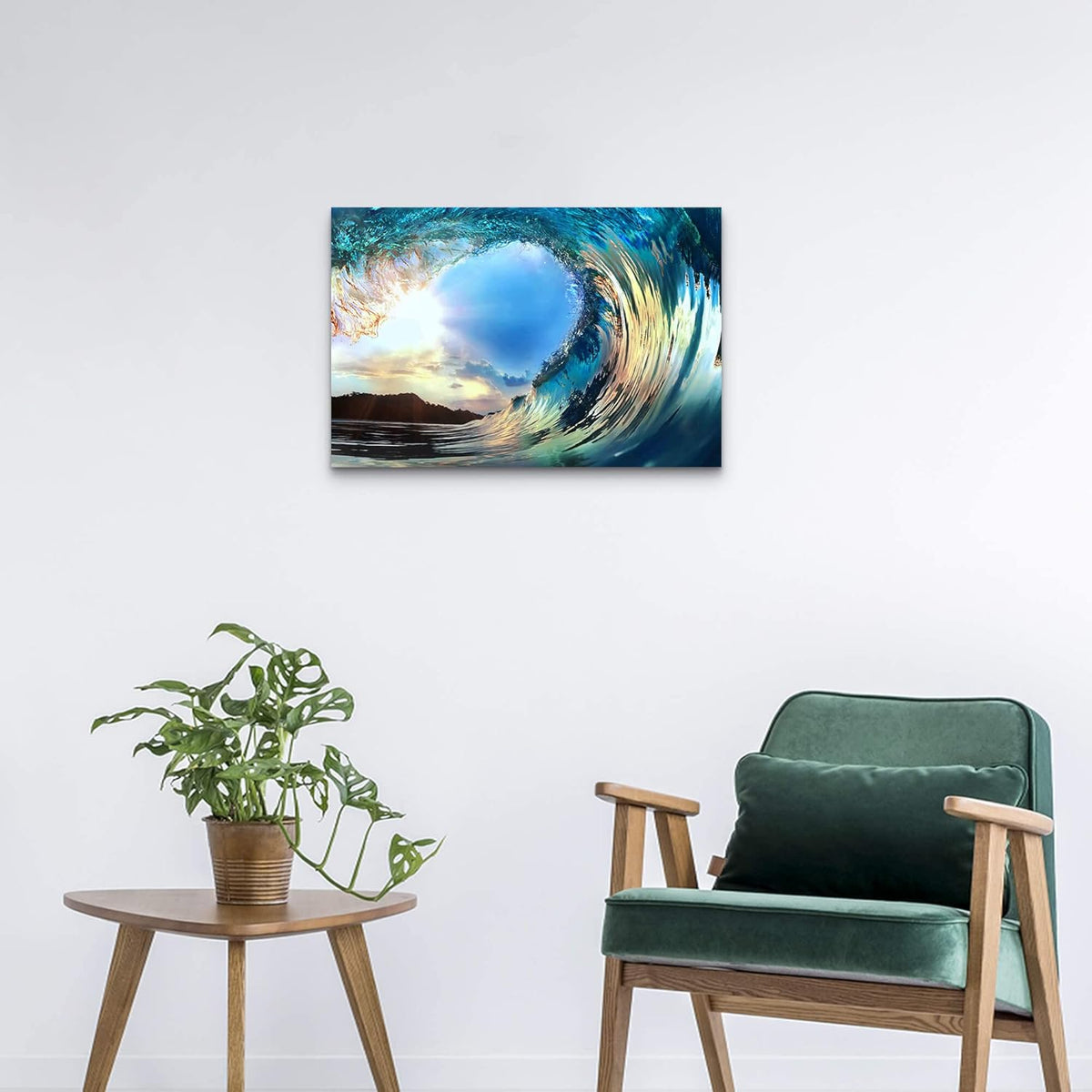 Blue Ocean Waves Canvas Wall Art L181908