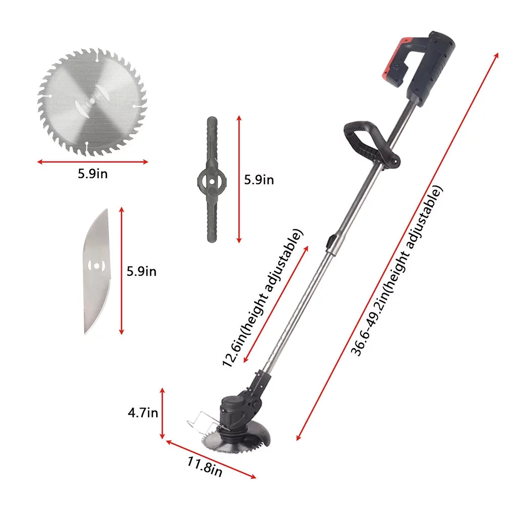 Cordless Electric Weed Eater Lawn Edger Grass String Trimmer A19308