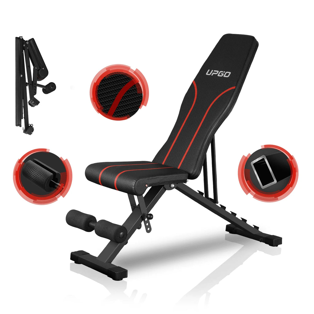 Adjustable Weight Bench 660lbs Capacity Foldable C542