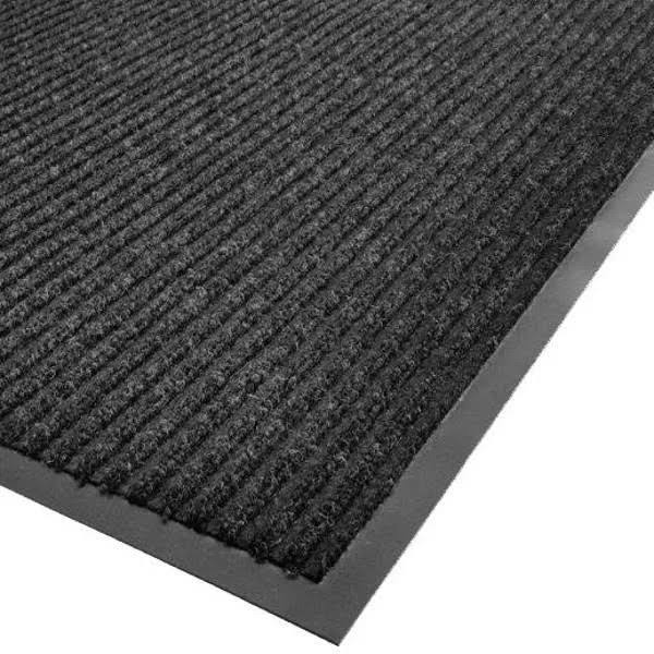 Charcoal Needle Rib Carpet Mat 4' x 6' Z57591