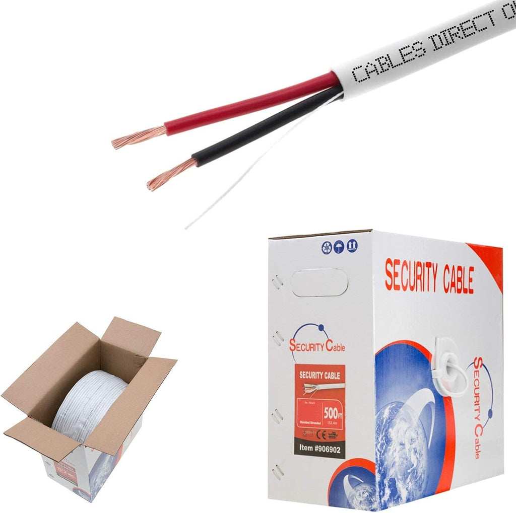 18/2 Stranded Unshielded Security Wire 500ft V14496