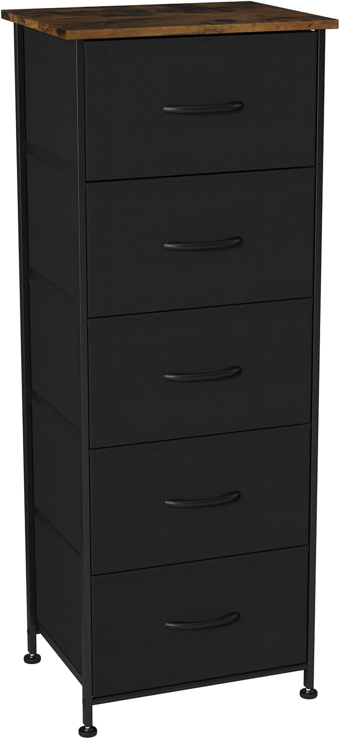 5 Drawer Fabric Dresser Storage Tower G836