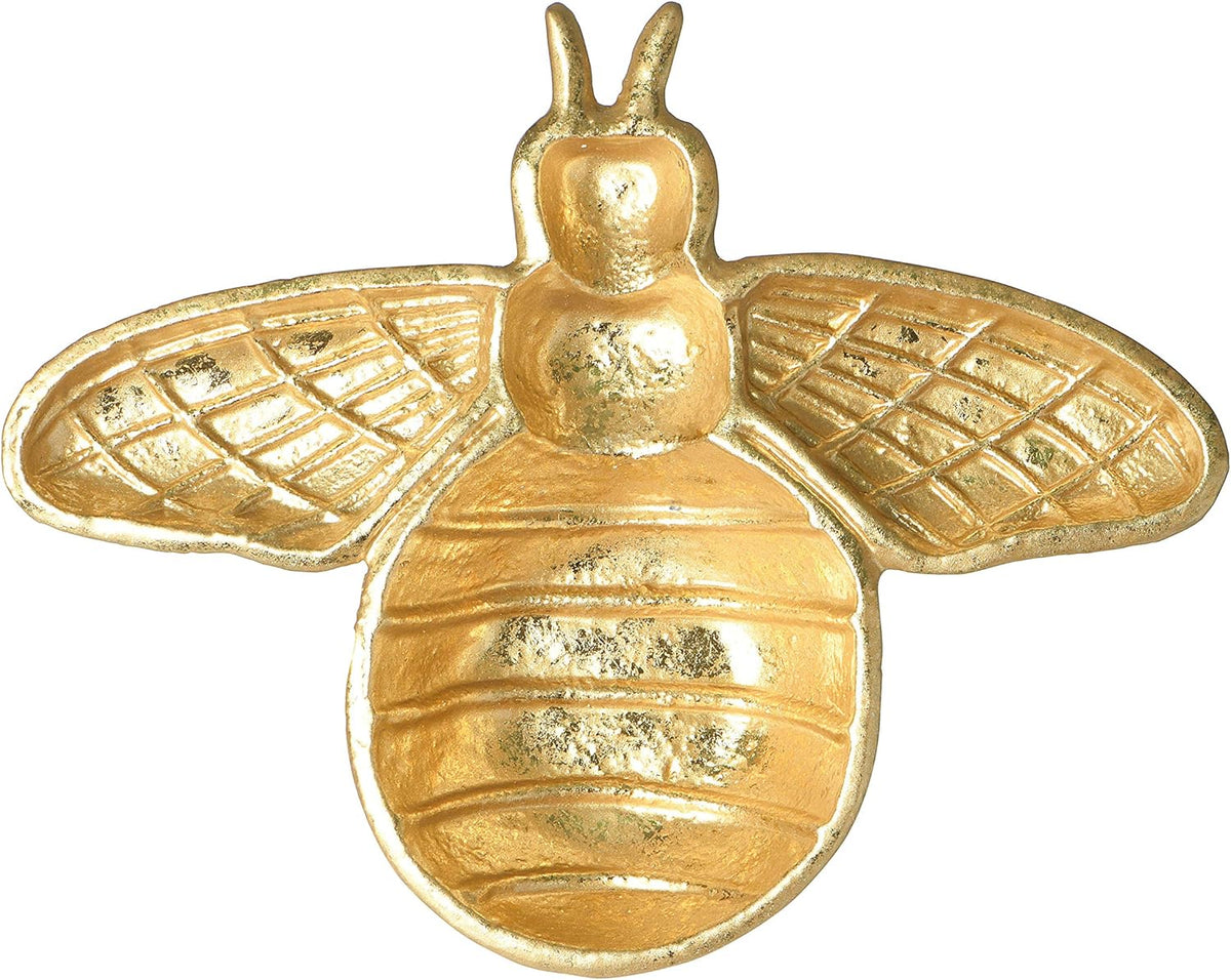 Cast Iron Gold Bee Shaped Dish X3252