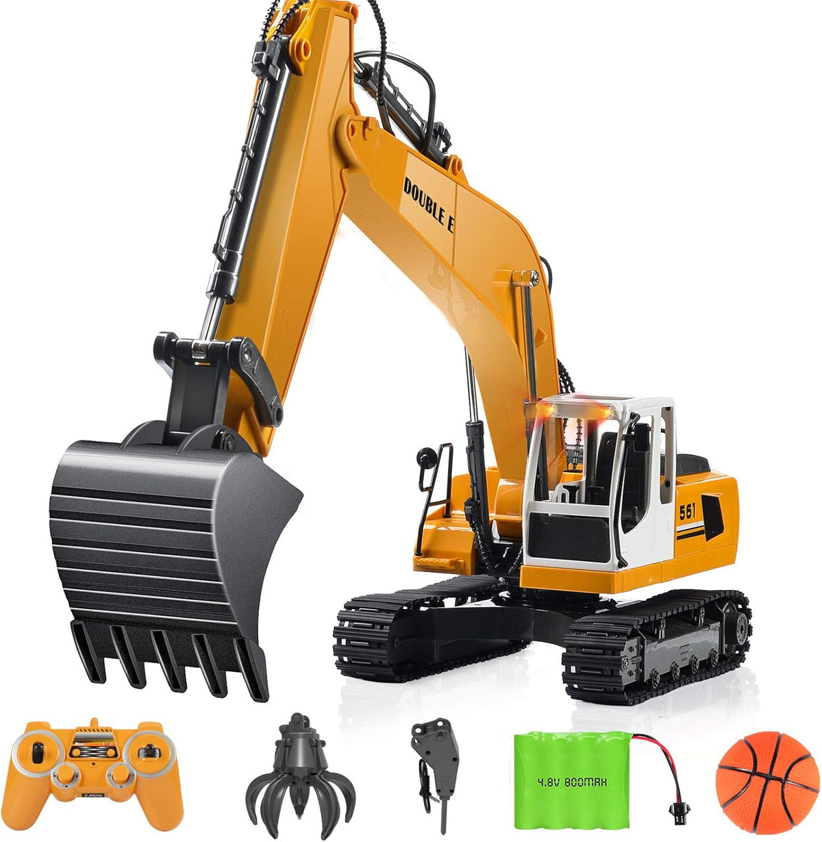 Remote Control Excavator Toy 17 Channel 3 in 1 RC Construction Vehicle E89544