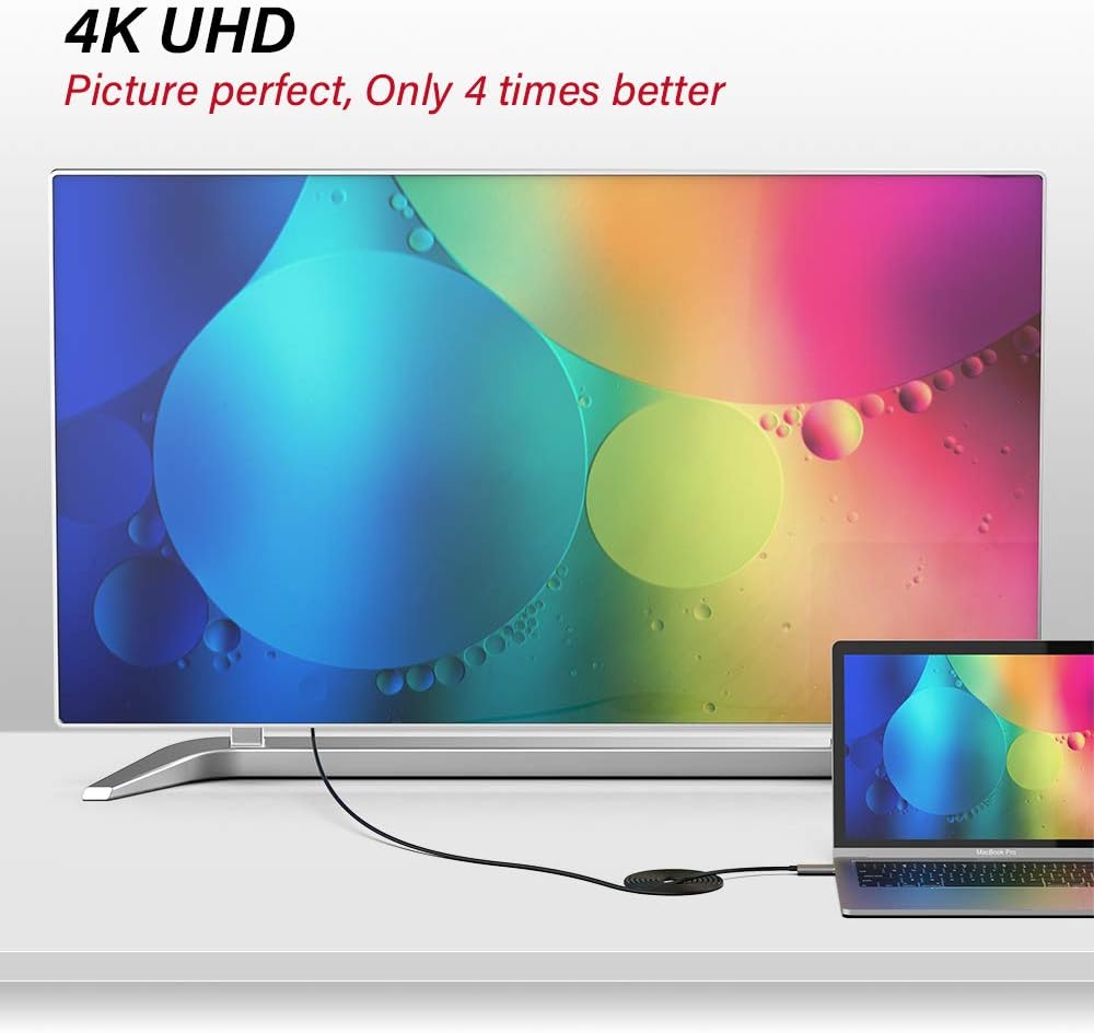 50ft Fiber Optic HDMI Cable 4K@60Hz HDR ARC 18Gbps E80984