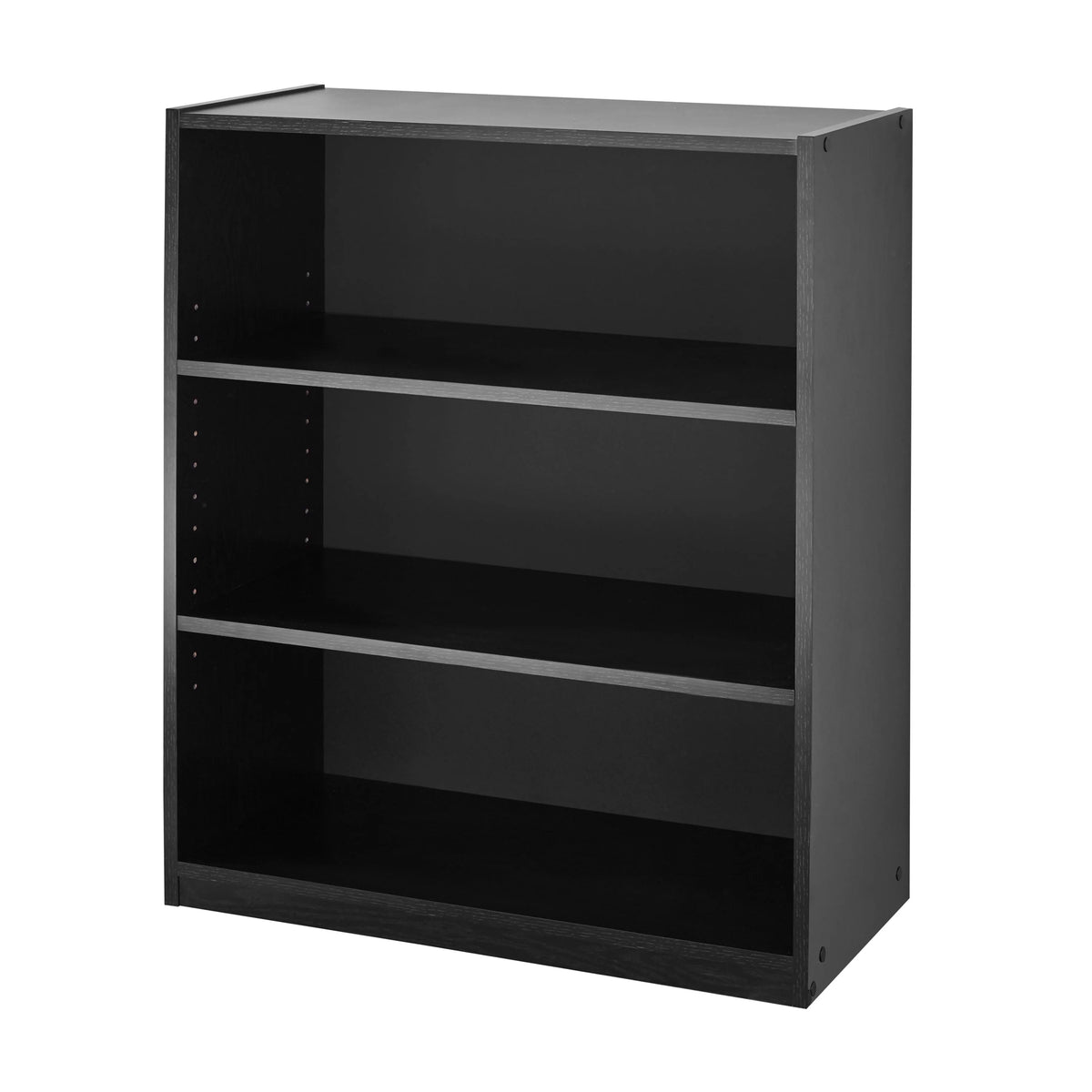 White 3-Shelf Bookcase with Adjustable Shelves P450