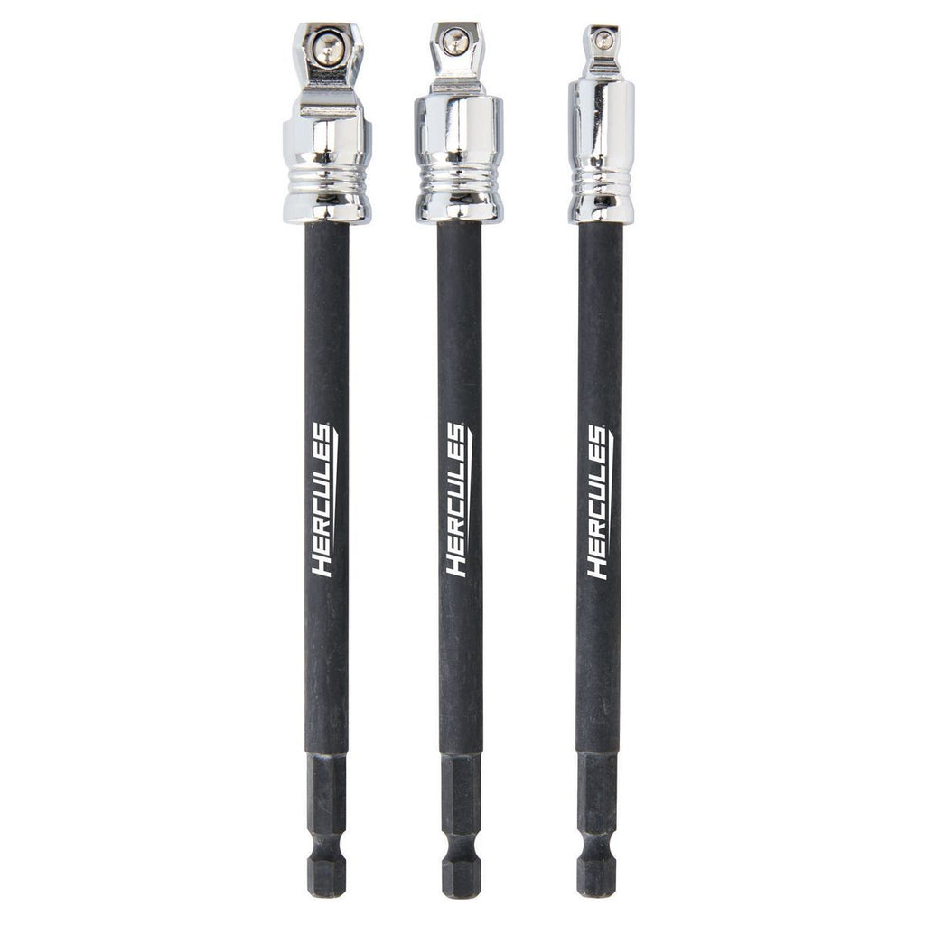 6 in. Impact-Rated Wobble Socket Adapter Set, 3-Piece H7077