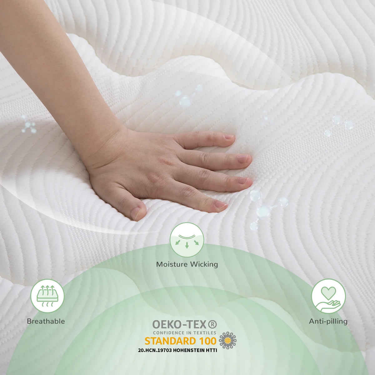 10 Memory Foam Pocket Spring Hybrid Mattress R164