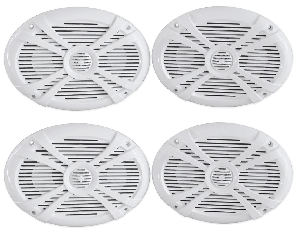 6x9 2000w Waterproof Marine Boat Speakers 2-Way White B548