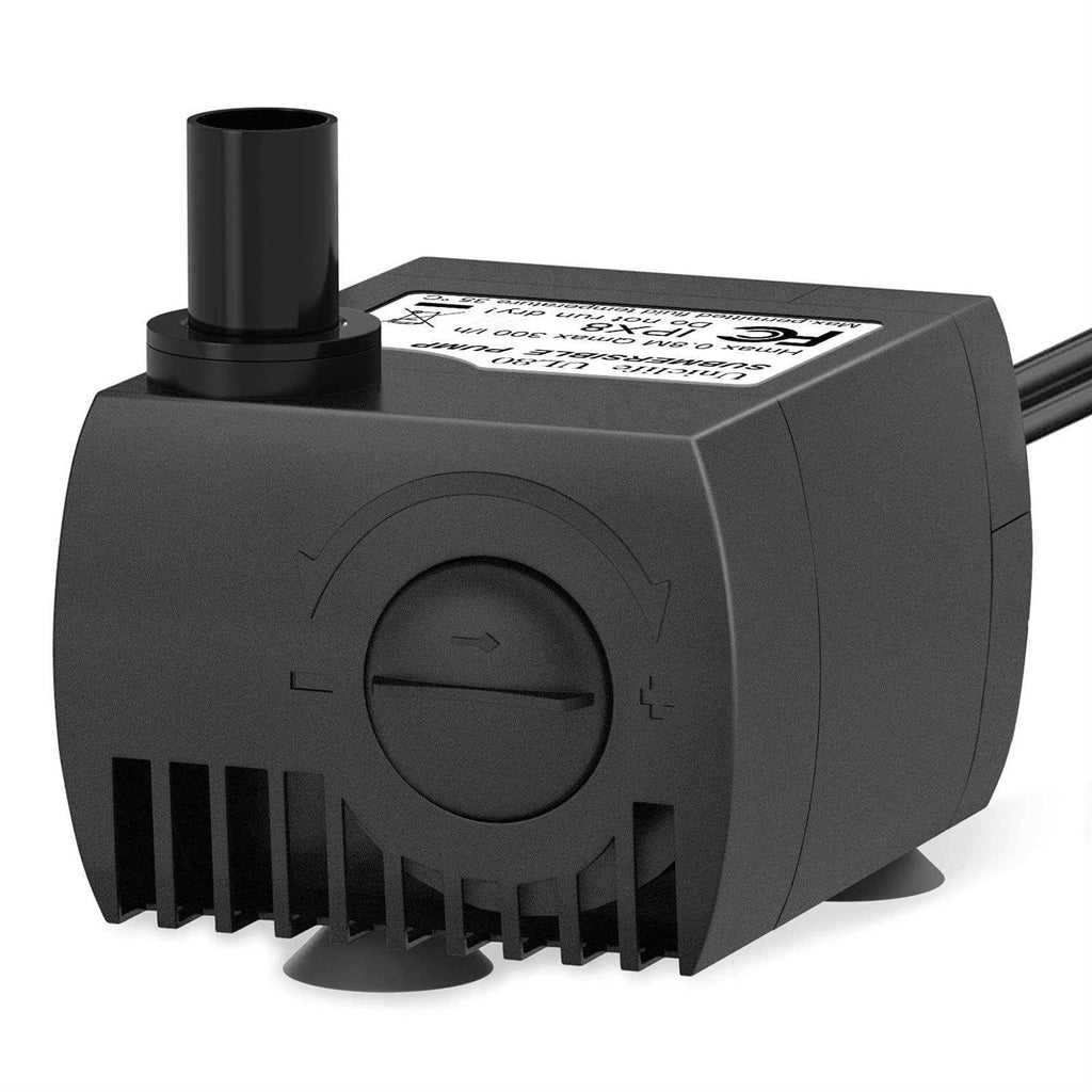 80 GPH Submersible Water Pump 4W with 6ft Power Cord H837