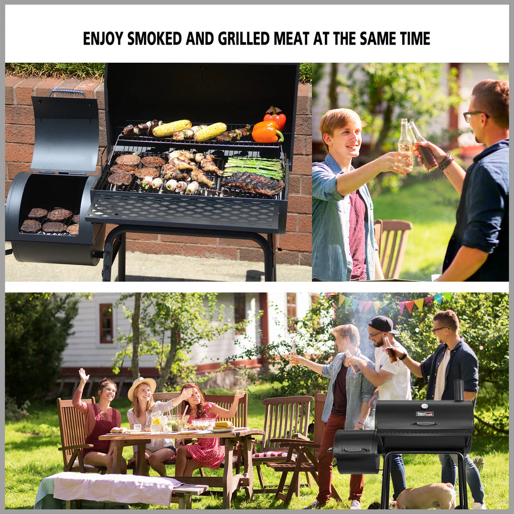 30 Charcoal Grill with Offset Smoker S275346