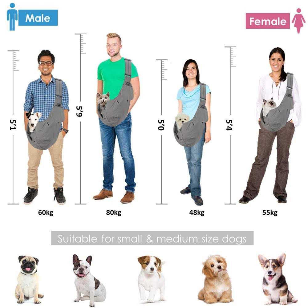 Dog Carrier Sling Adjustable Shoulder Strap Z36602