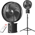 10 Inch Oscillating Rechargeable Battery Fan with Remote Y487662