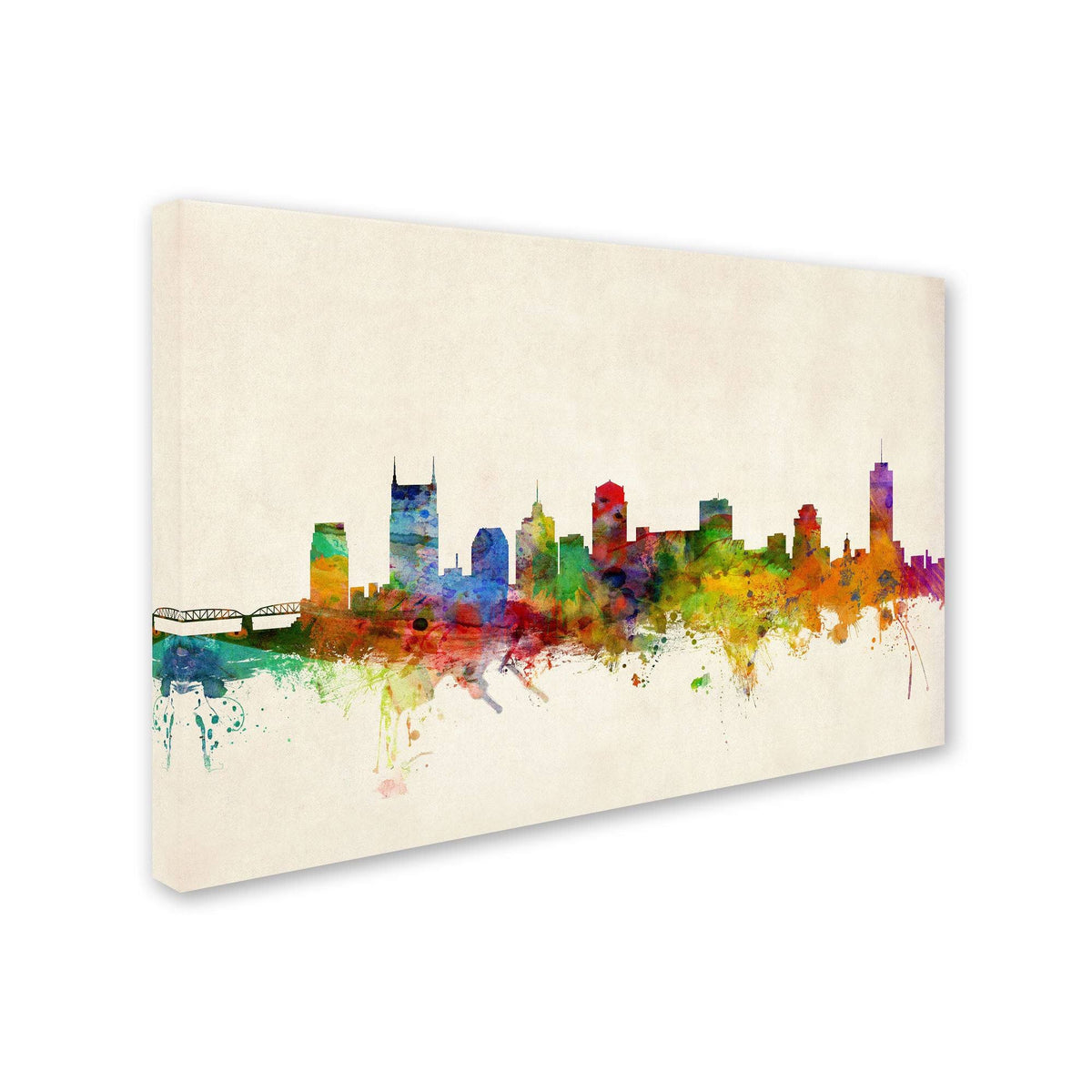 Nashville Watercolor Skyline E724