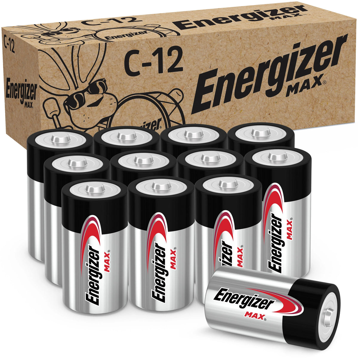 C Cell Alkaline Batteries 12 Pack K287874