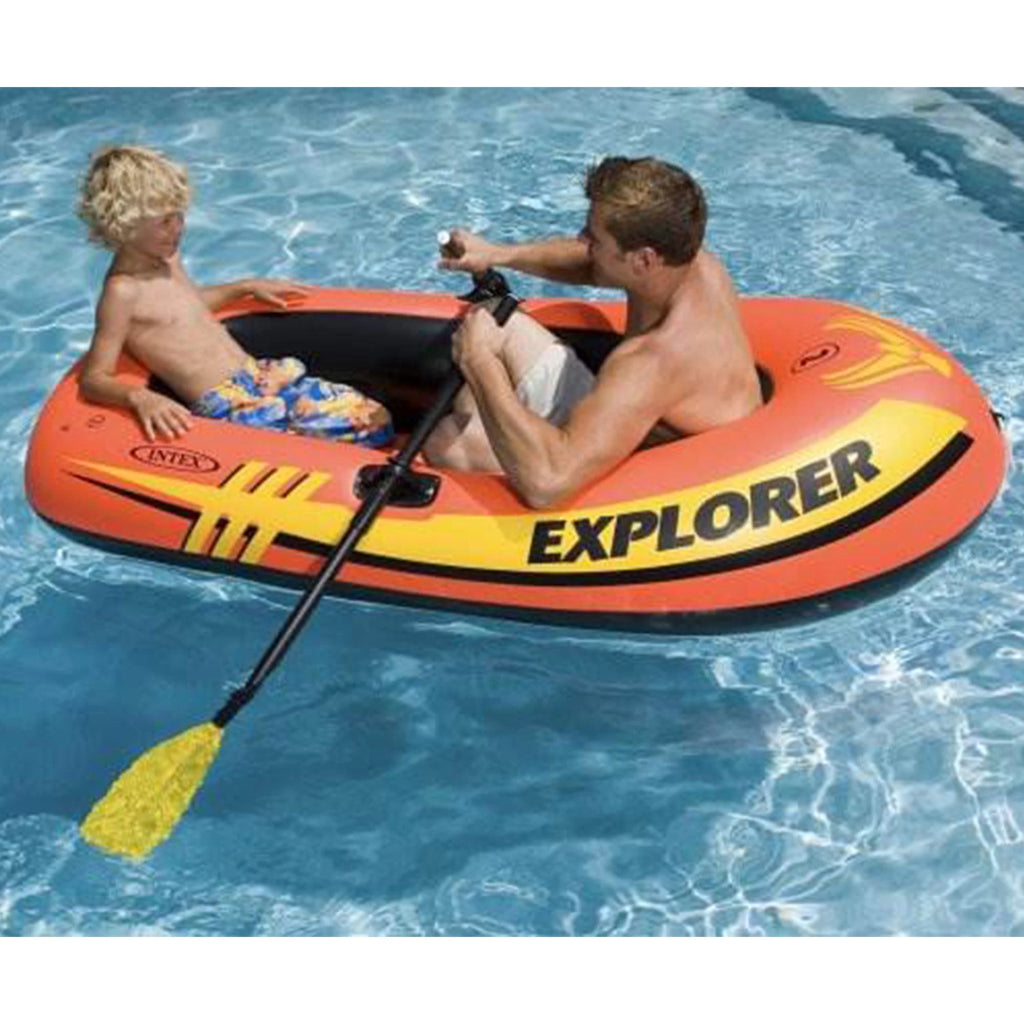 Inflatable 2 Person Boat Raft with Oars & Pump 2 Pack F965211