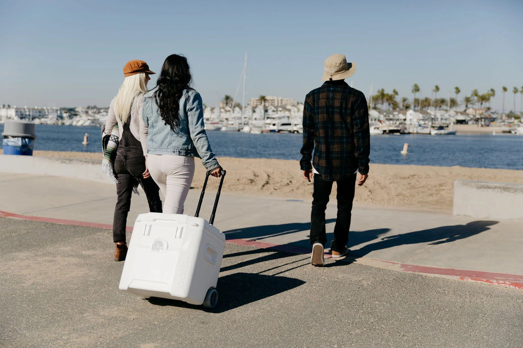 White 52 QT Wheeled Marine Cooler T23580