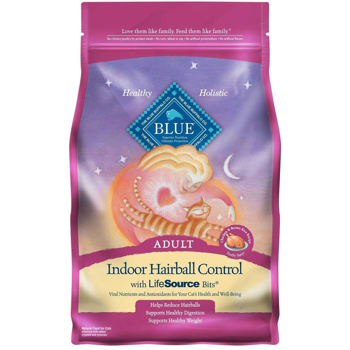 Blue Indoor Hairball Control Dry Cat Food P518816