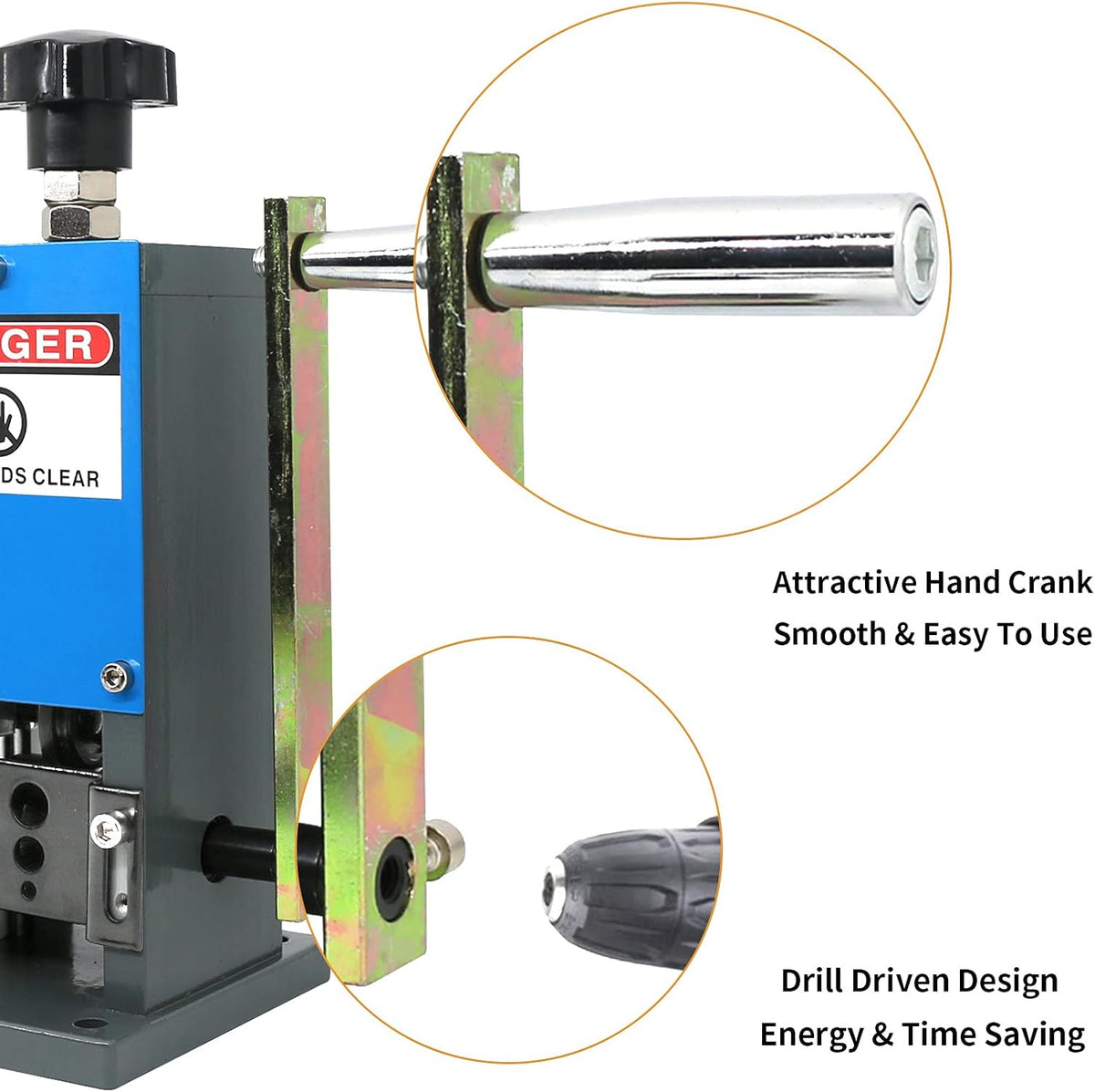 Manual Wire Stripping Machine 0.06-1inch Portable Copper Wire Peeler Z57212