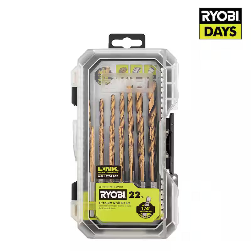 Titanium Drill Bit Set 22-Piece M2756