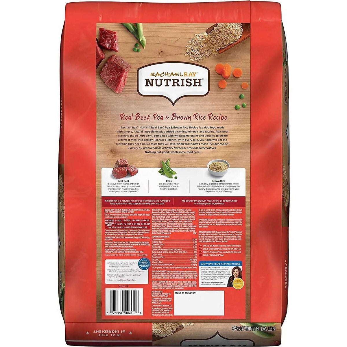 Real Beef Pea & Brown Rice Dry Dog Food J2471