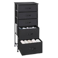 Black 5 Drawer Storage Dresser E887