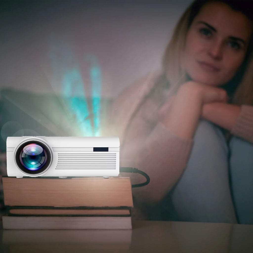 White LCD Home Theater Projector M9447