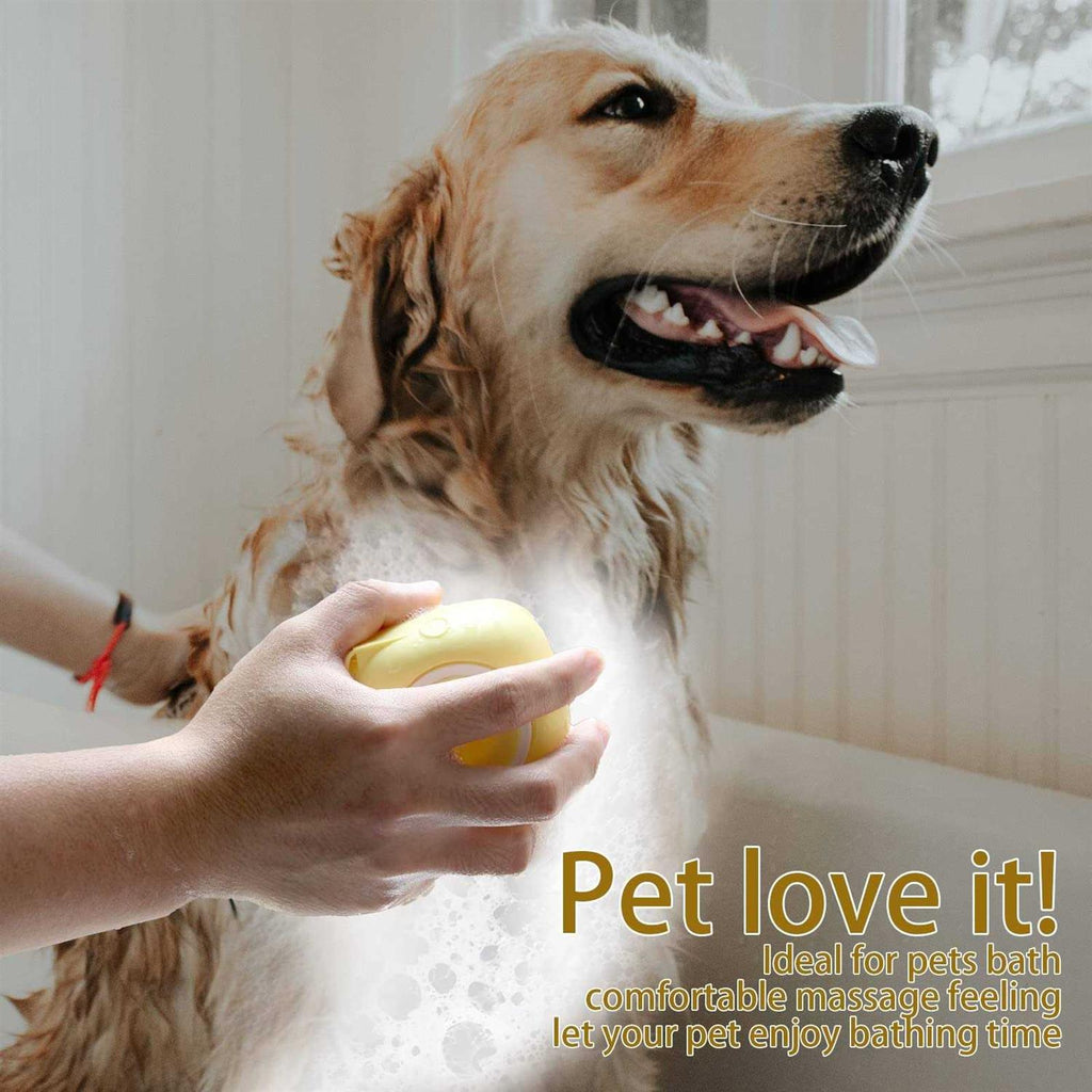 Dog Bath Brush with Shampoo Dispenser U63397