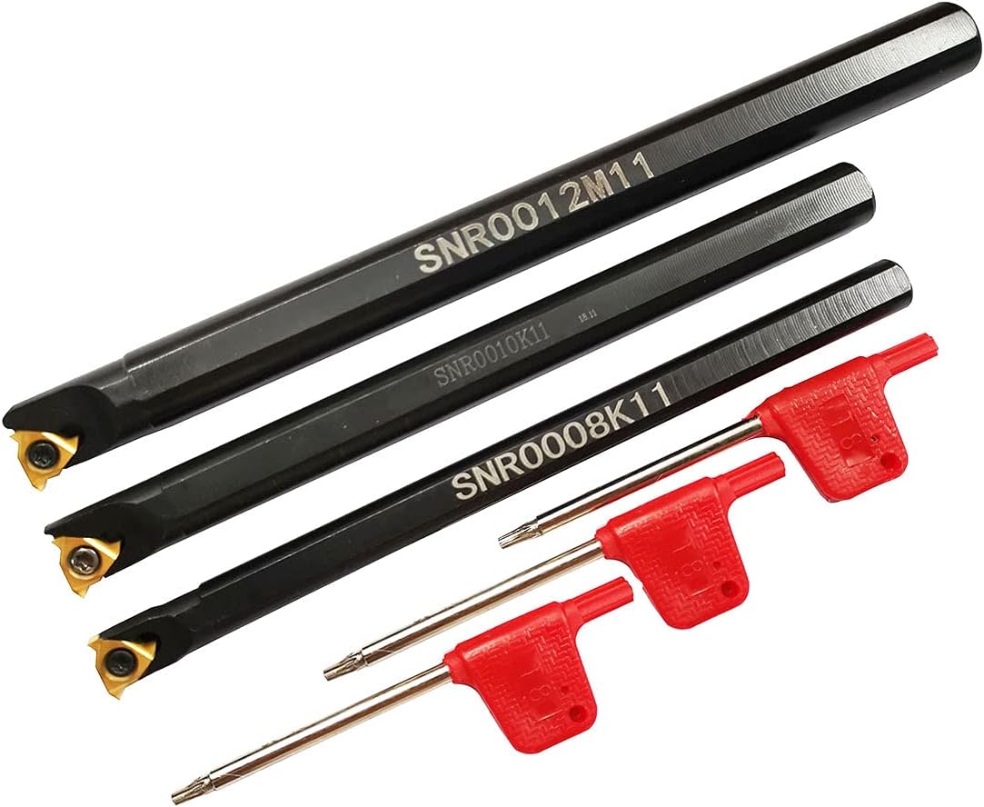 12mm 1/2 Shank Indexable Carbide Turning Insert Tool Holder Bit Set B972
