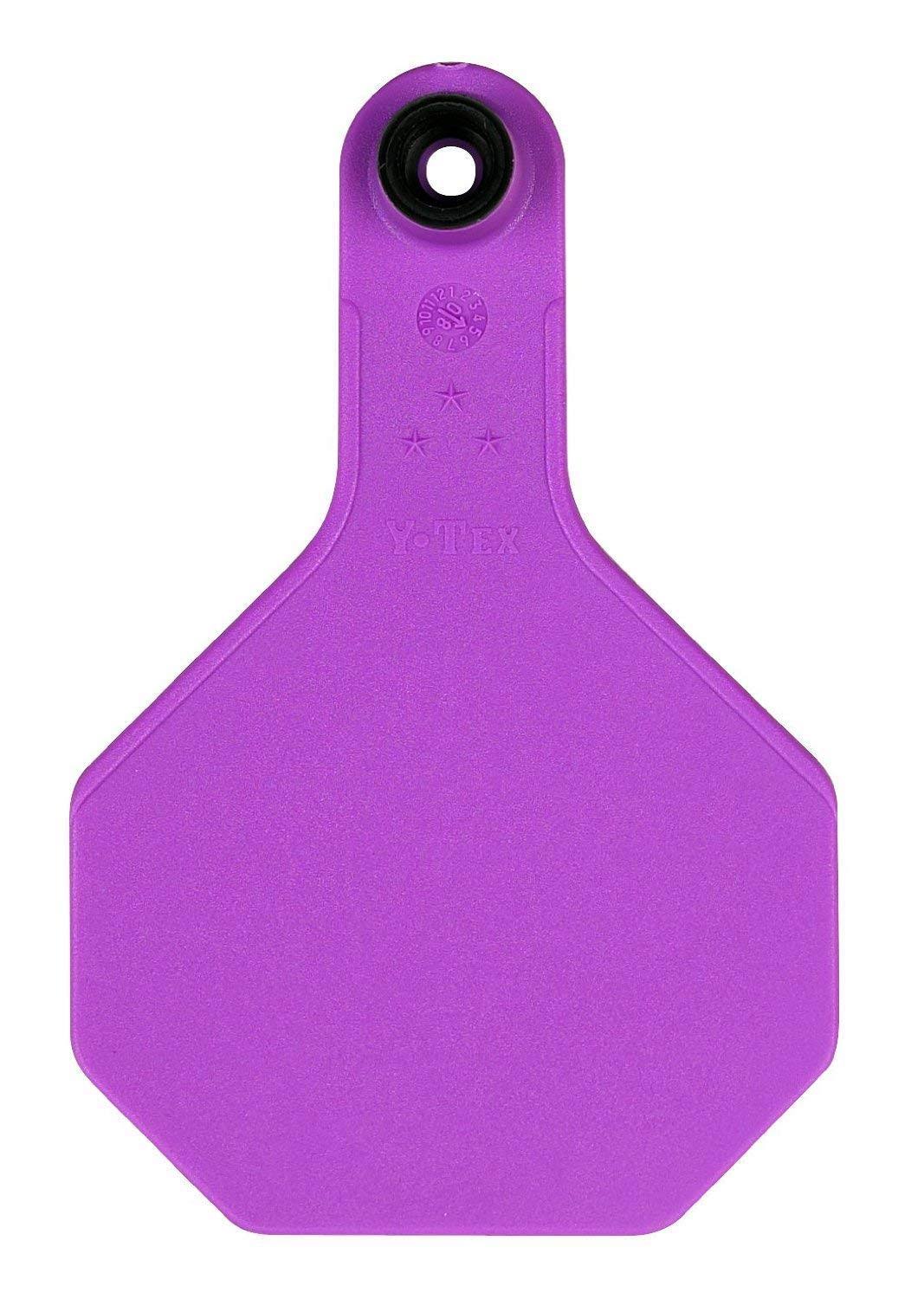 Blank Cattle Ear Tags 25 Count Red G495
