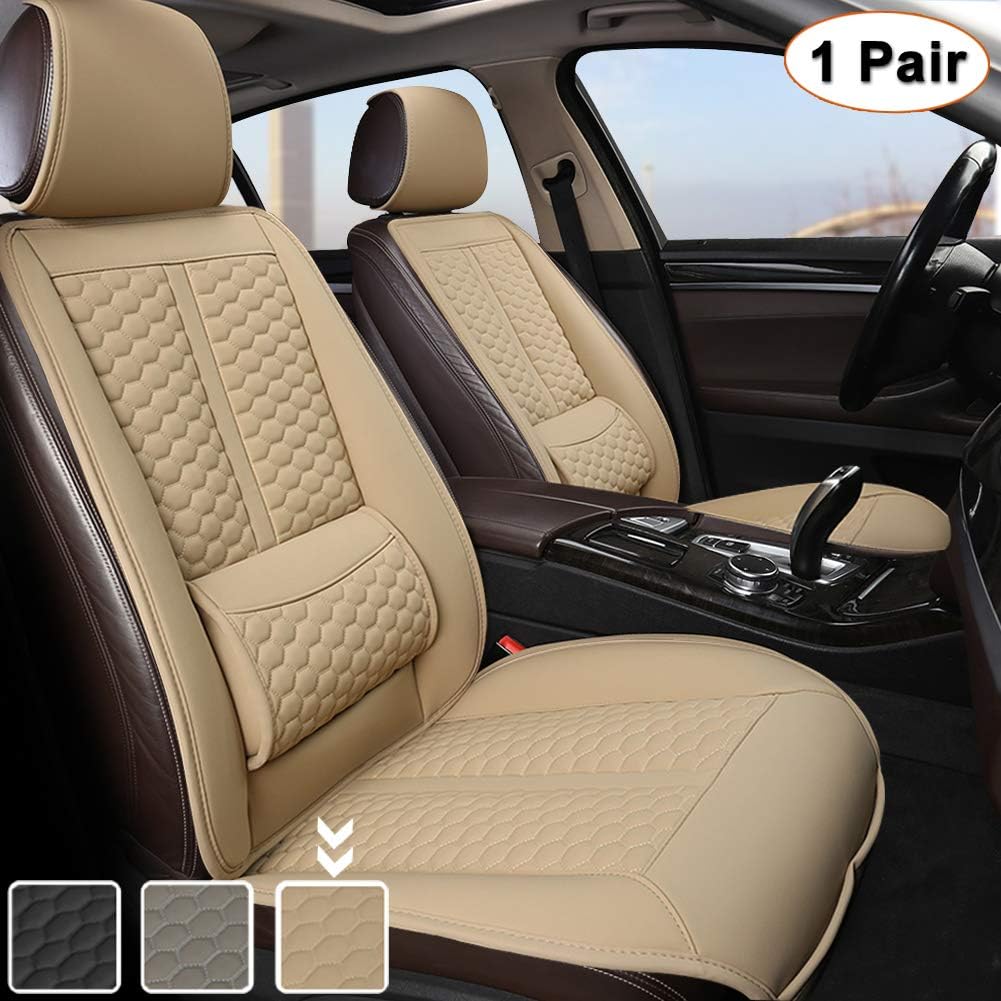 Black Car Seat Cover with Lumbar Support and Headrest Cover U717