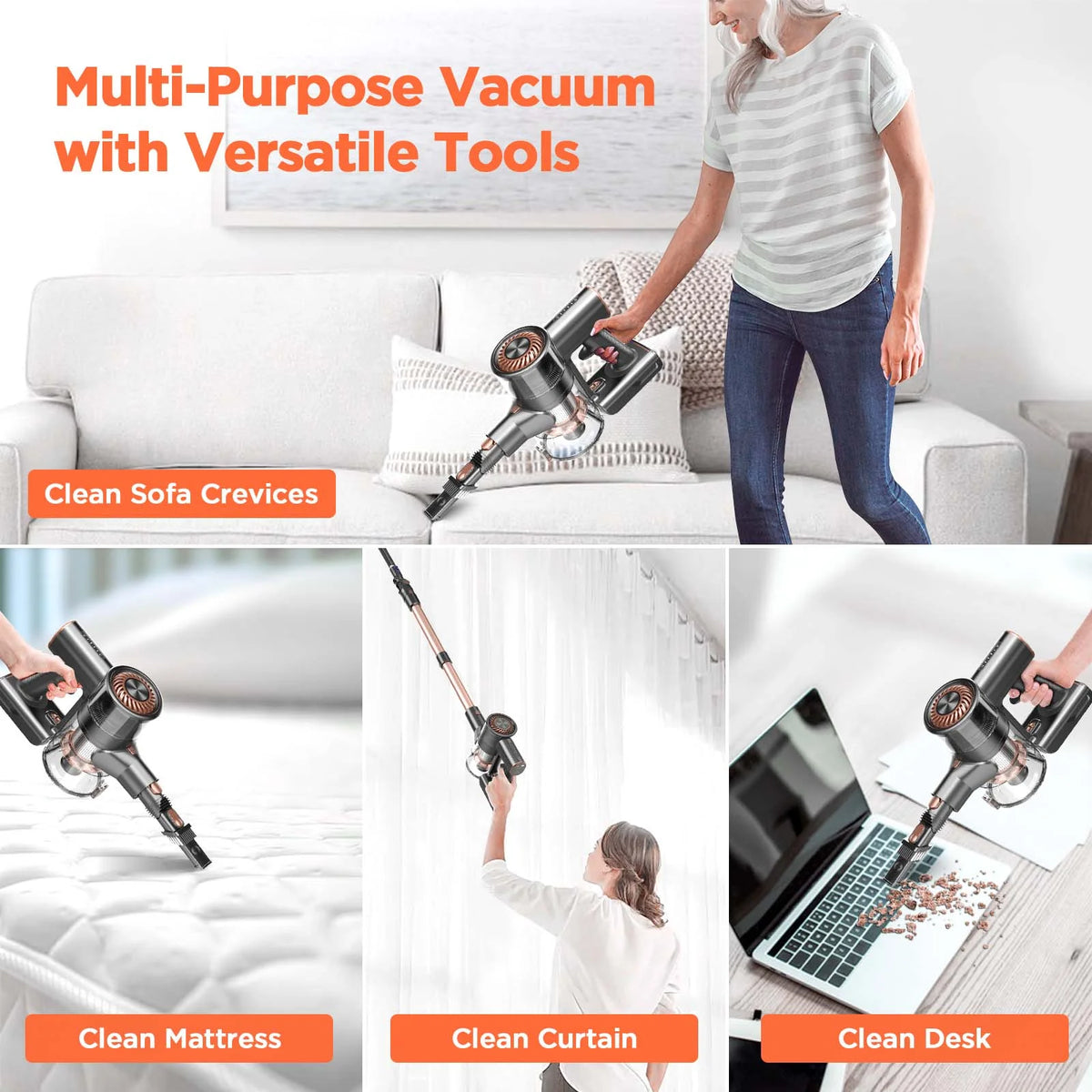 4 in 1 Cordless Stick Vacuum Cleaner J33283