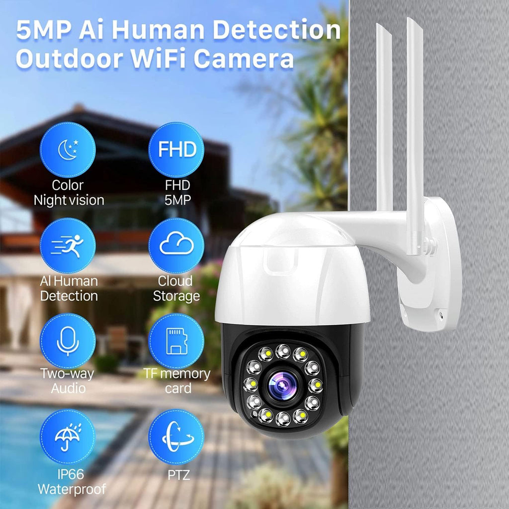 5MP PTZ Outdoor WiFi IP Camera A810