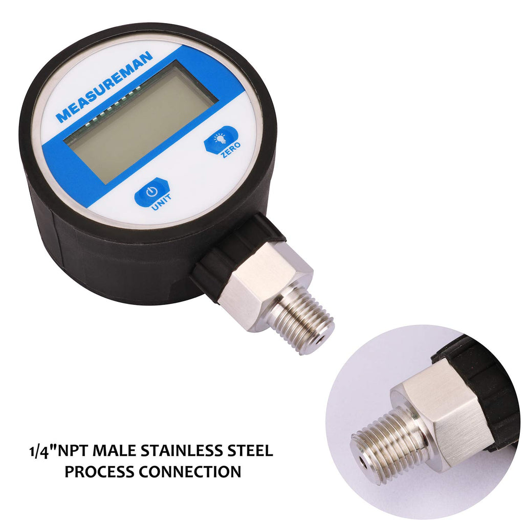 Digital Industrial Vacuum Gauge with 1/4NPT Lower Mount V53899