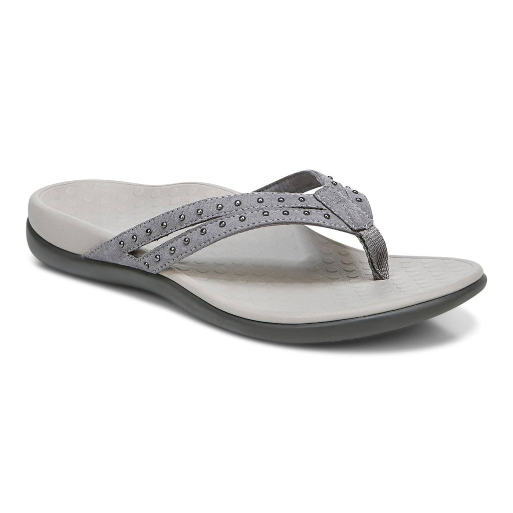 Slate Grey Toe Post Sandal F220