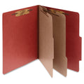 Legal Size Pressboard Classification Folder, 6 Sections, 2 Dividers O70342