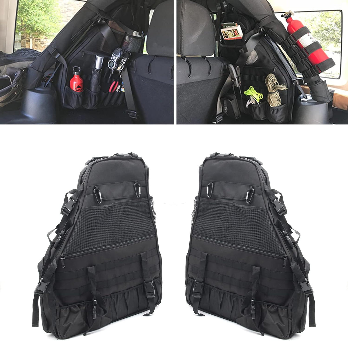 Roll Bar Storage Bag Multi-Pockets Saddle Bag Organizer L850