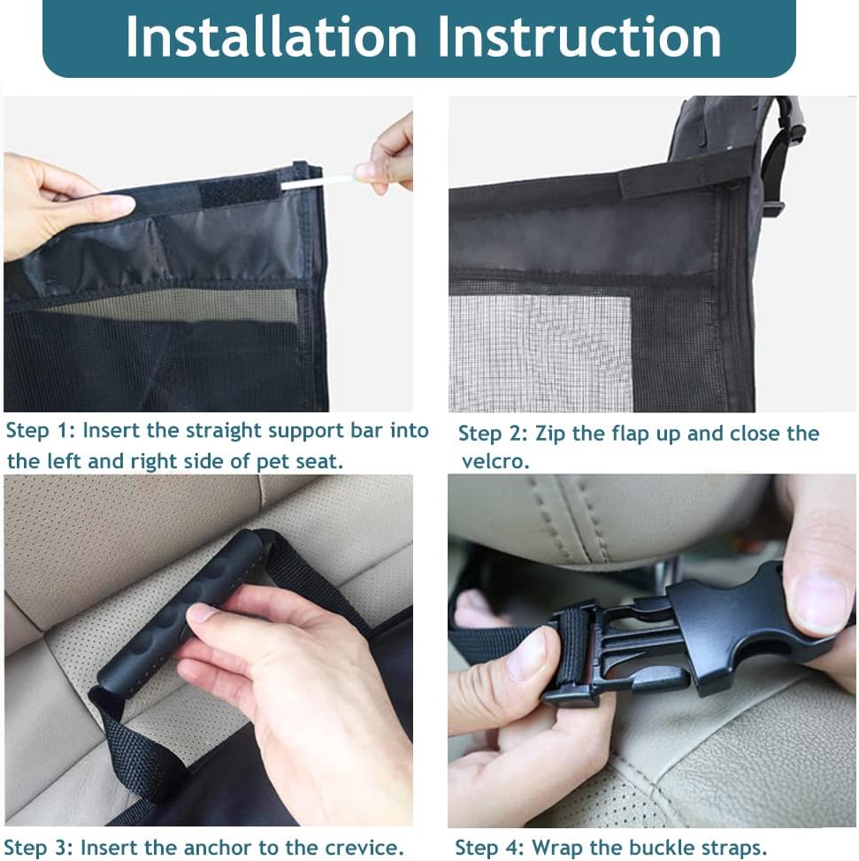 Water-Resistant Dog Car Seat T515