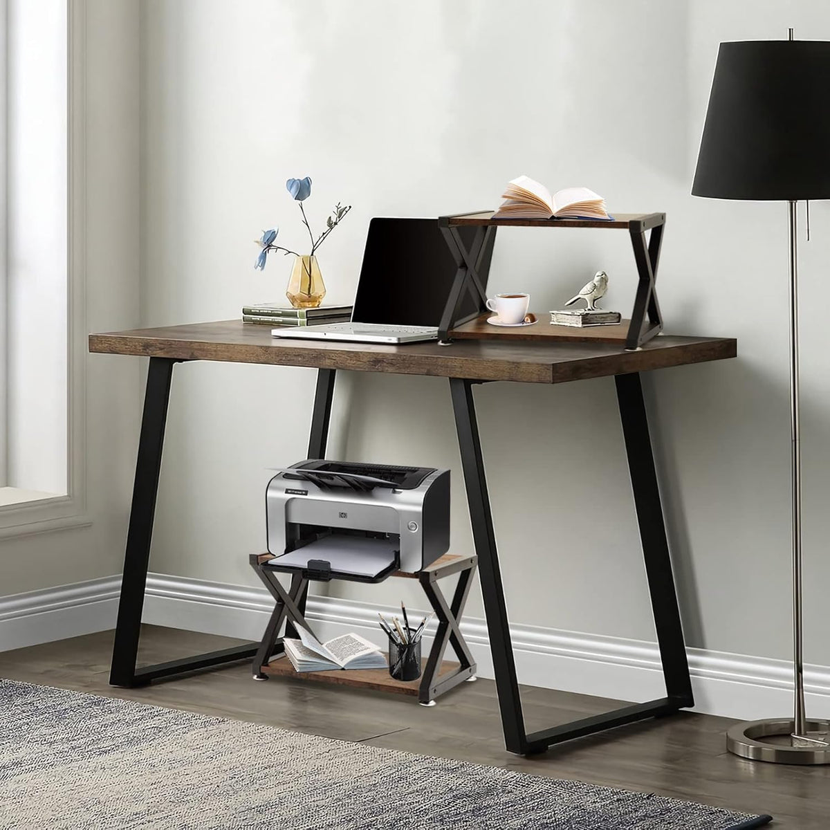3-Tier Rolling Printer Cart with Storage Q277785
