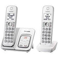 Refurbished Expandable Cordless Phone with Answering Machine 2 Handsets White A54706