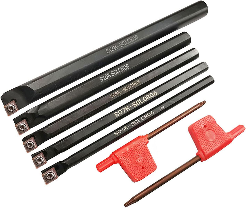 12mm 1/2 Shank Indexable Carbide Turning Insert Tool Holder Bit Set B972