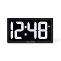 10-Inch LED Digital Clock with Auto Dimming White X52695