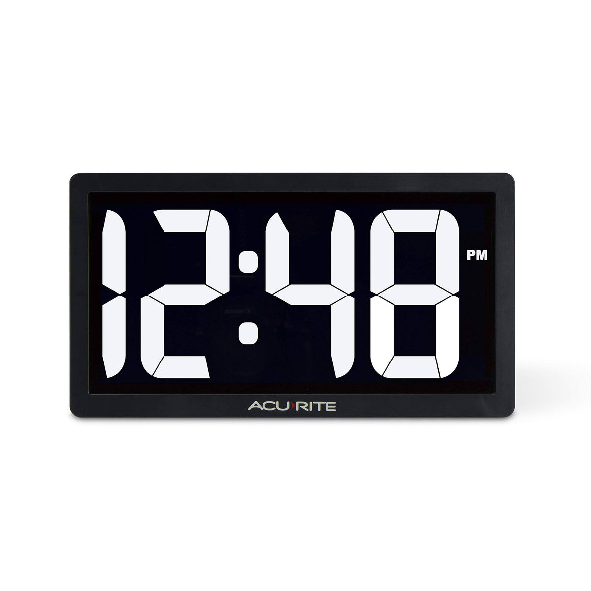 10-Inch LED Digital Clock with Auto Dimming White X52695