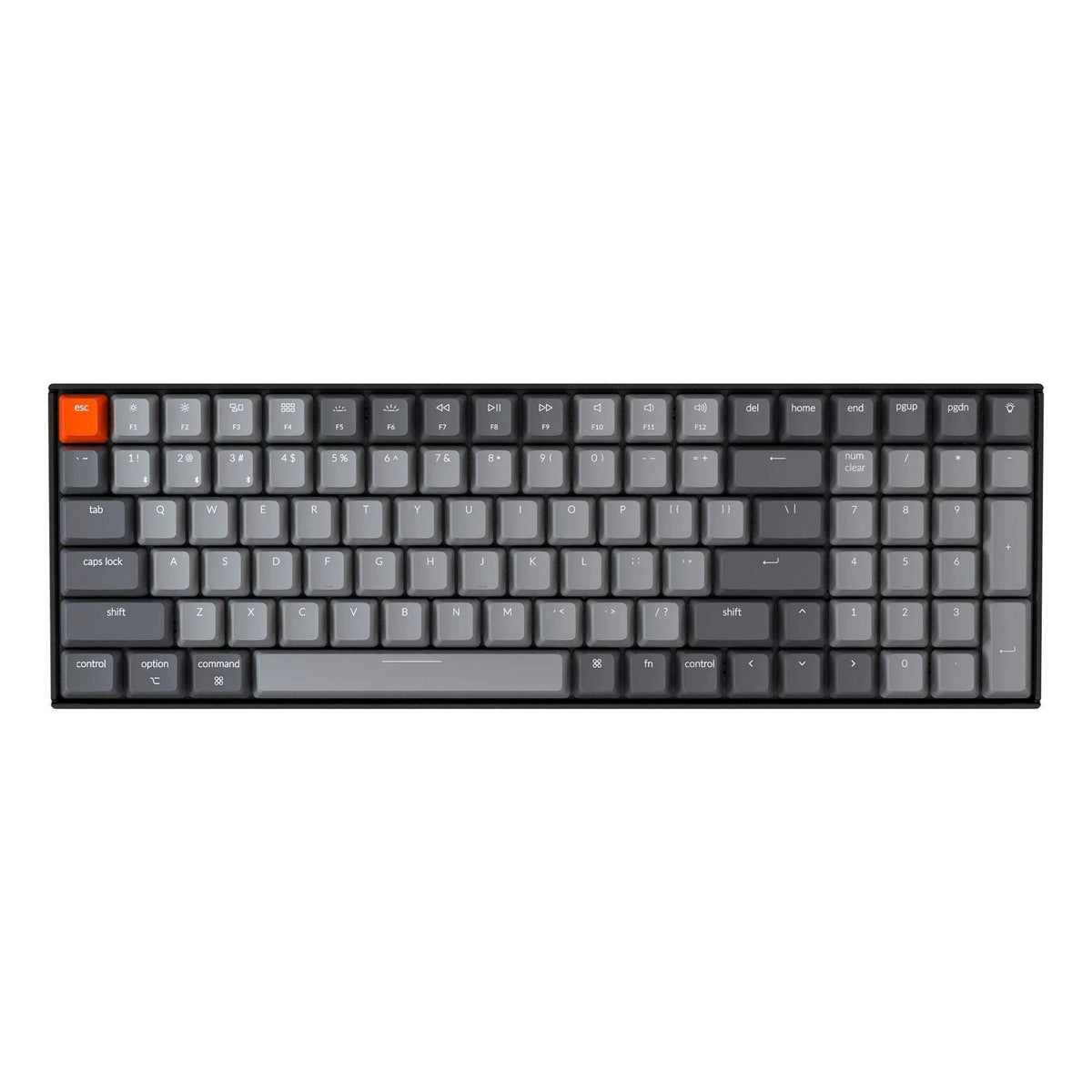 Wireless Mechanical Gaming Keyboard with White LED Backlight, 100 Keys X2946