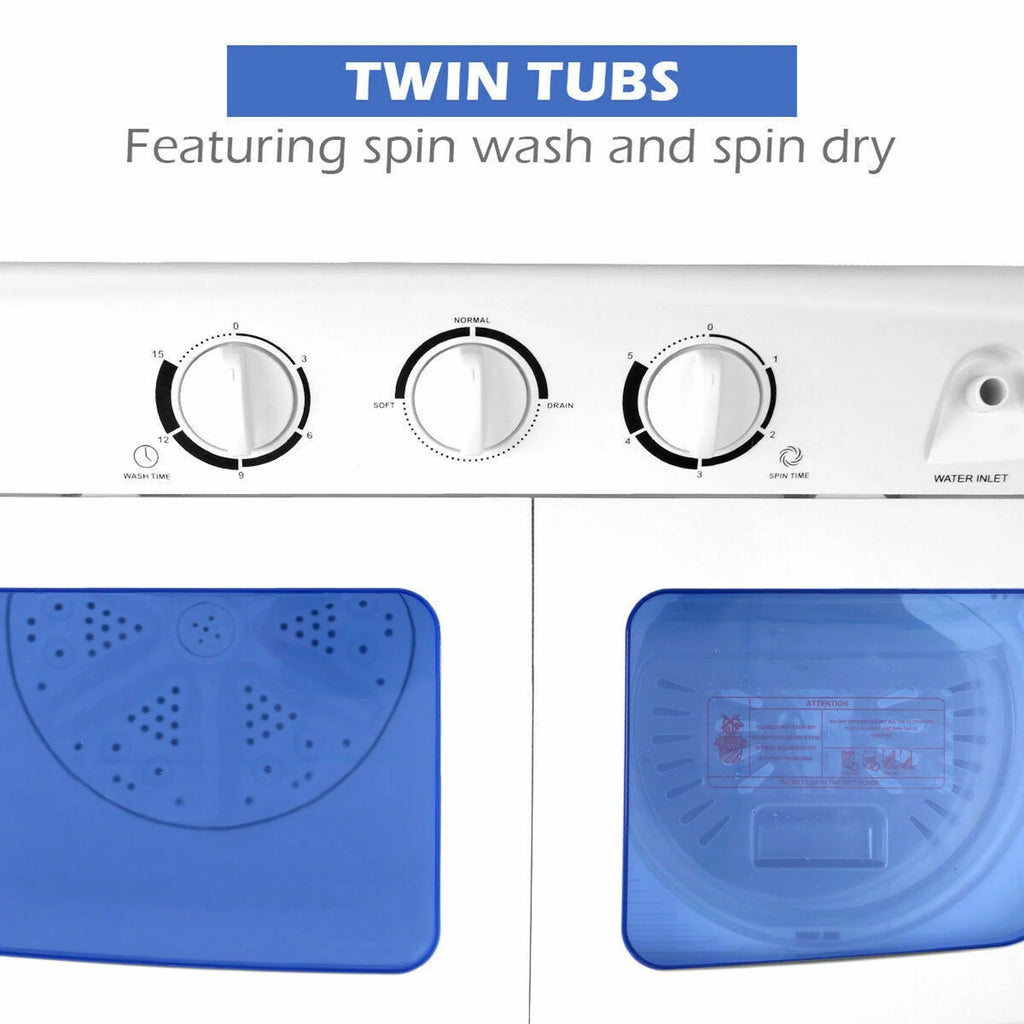 Compact Portable Washing Machine Twin Tub L95875