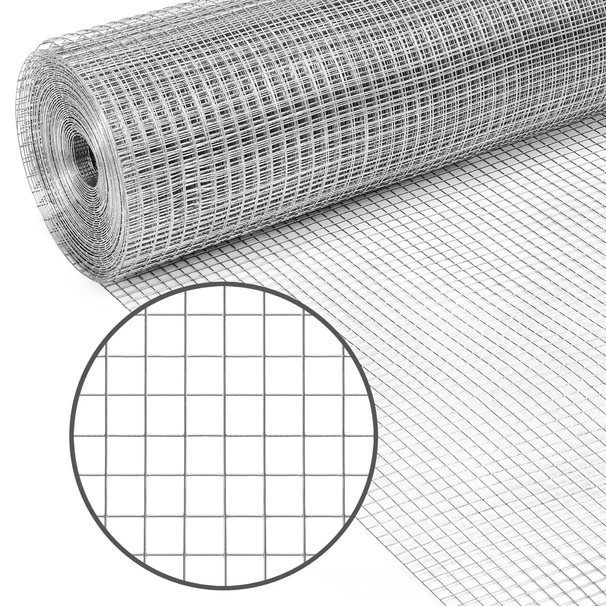 4x50ft 1/2in 19-Gauge Galvanized Wire Mesh Roll A796