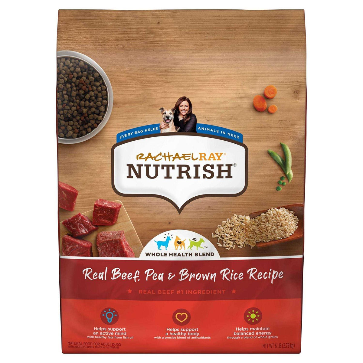 Real Beef Pea & Brown Rice Dry Dog Food J2471