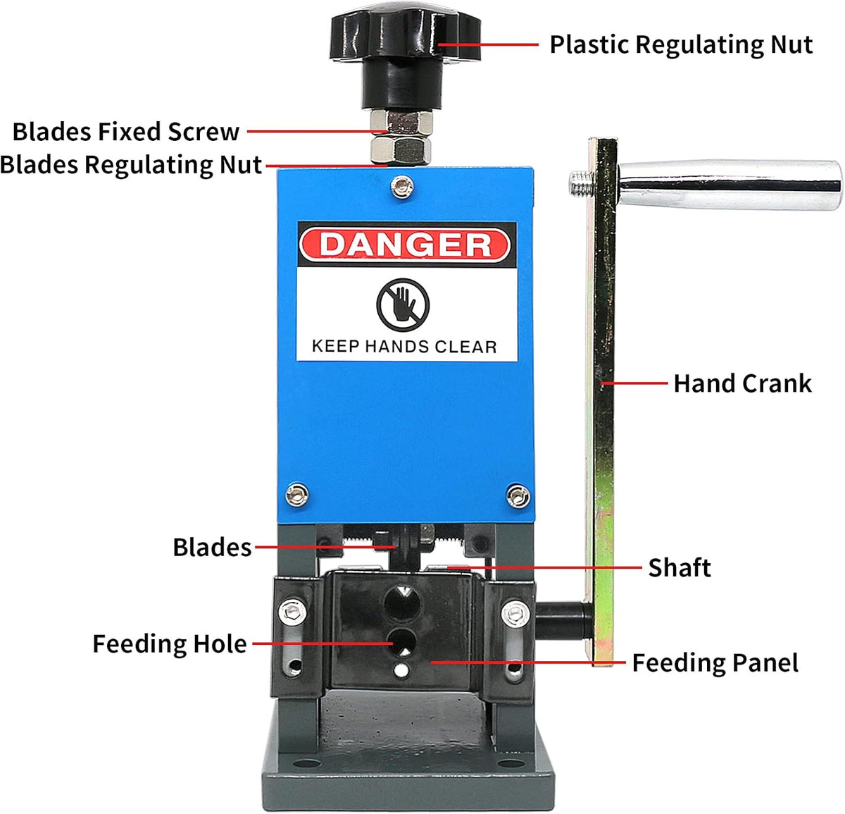 Manual Wire Stripping Machine 0.06-1inch Portable Copper Wire Peeler Z57212