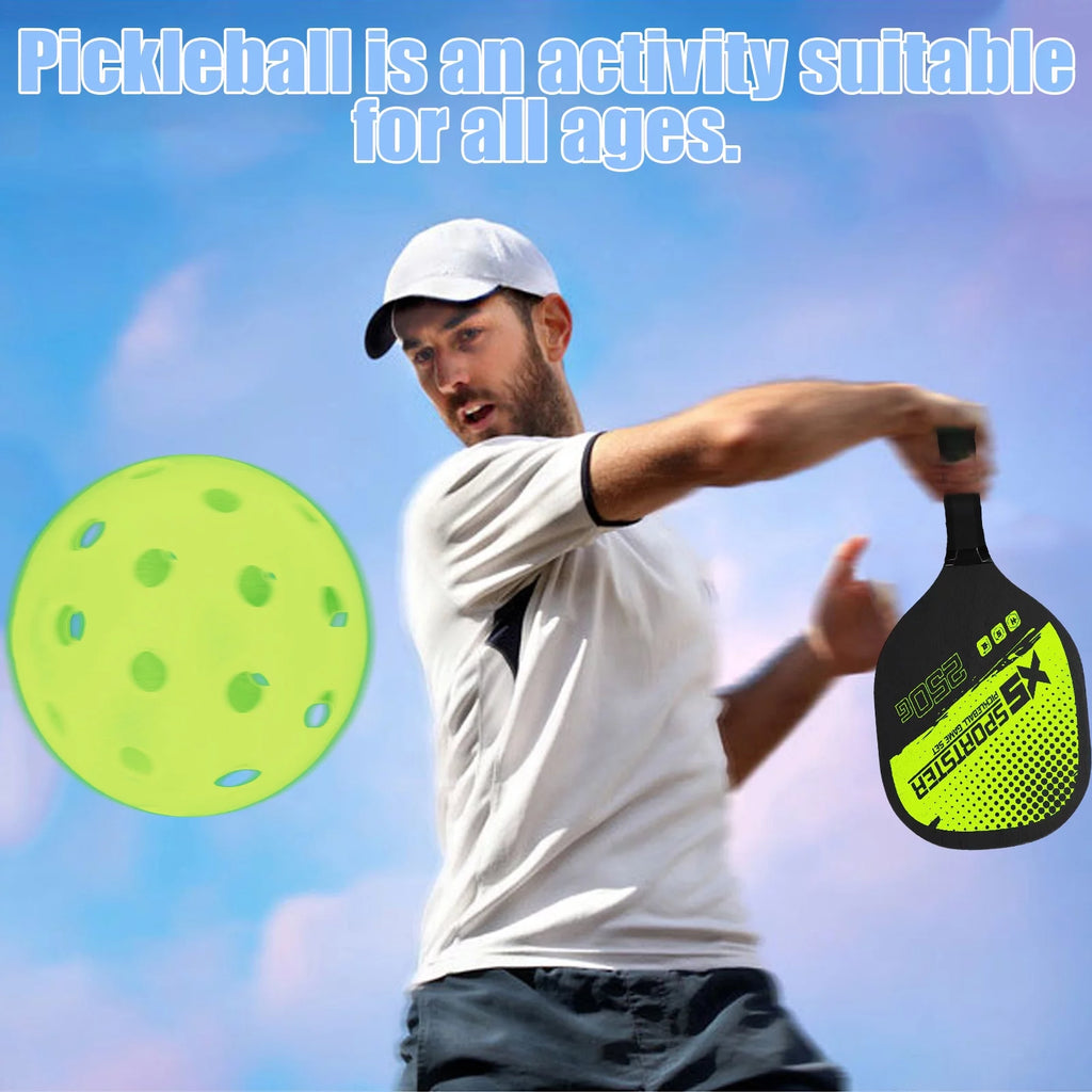 Pickleball Rackets Set of 2 Rackets and 4 Pickleballs F10804