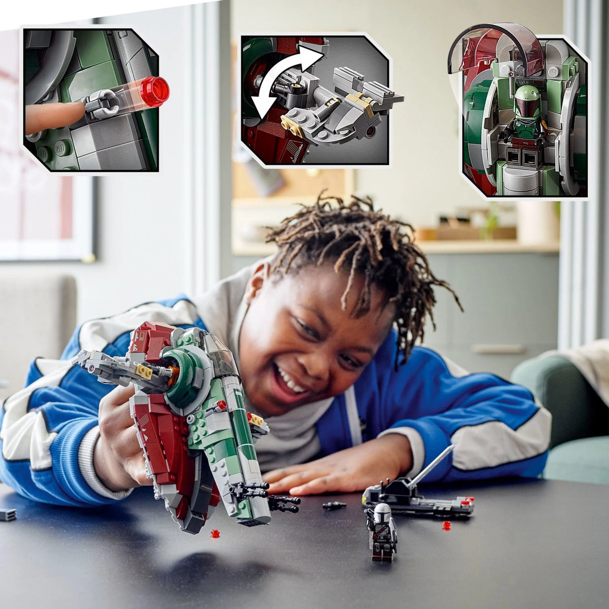 Building Toy with Rotating Wings and 2 Minifigures X219386